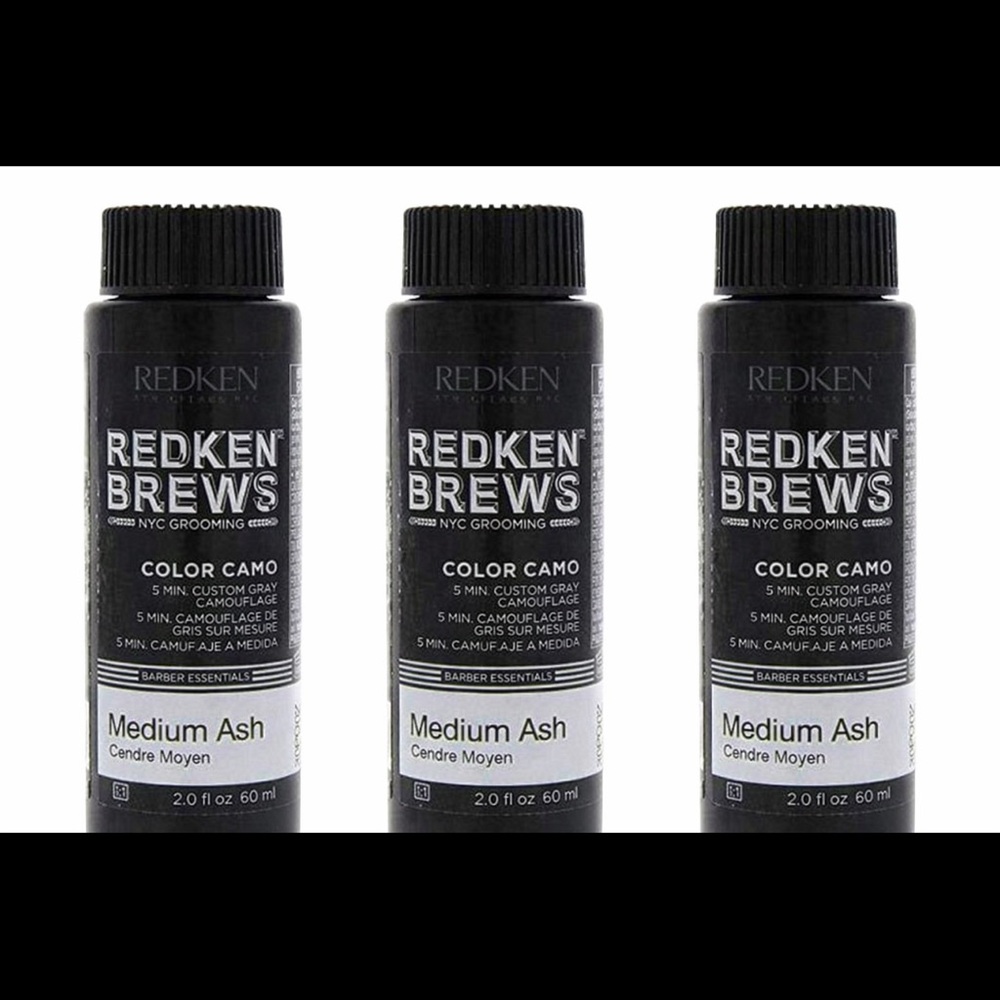 Redken Brews Medium Ash Color Camo for Men x3